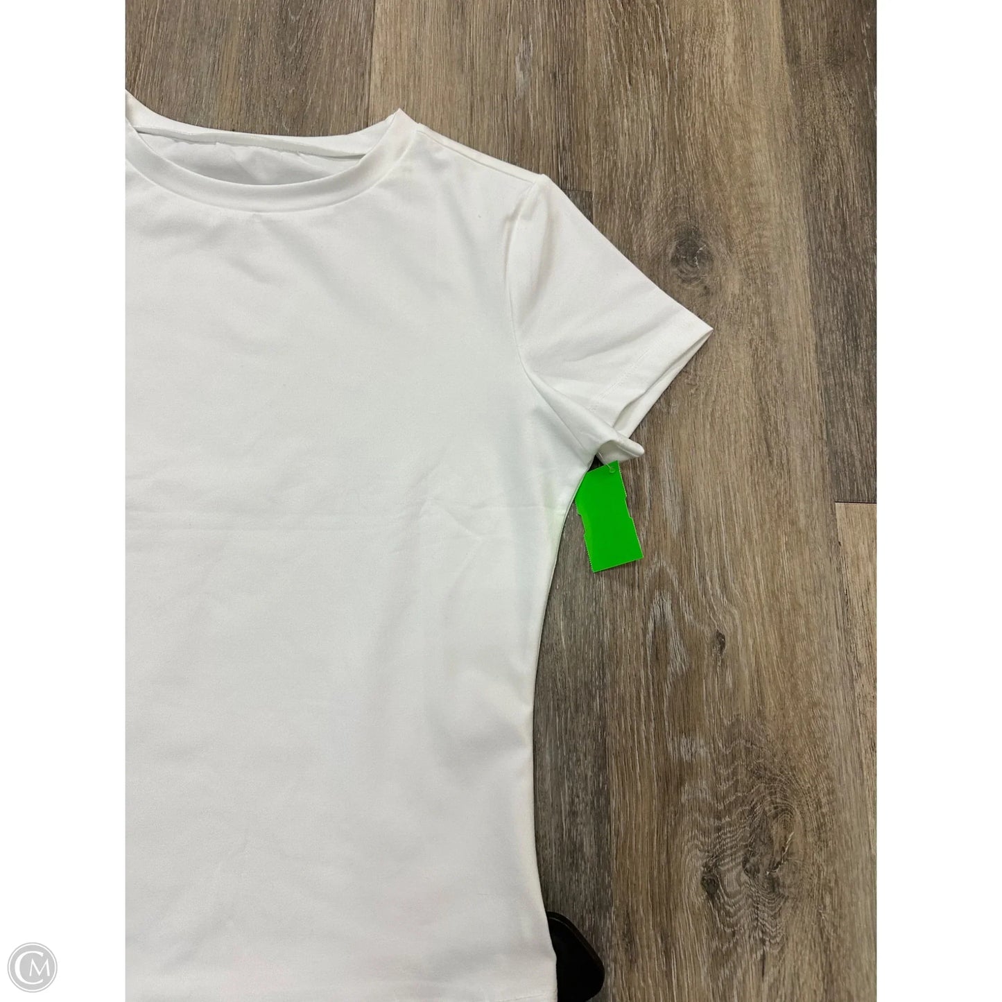 Top Short Sleeve By Automet In White, Size: M