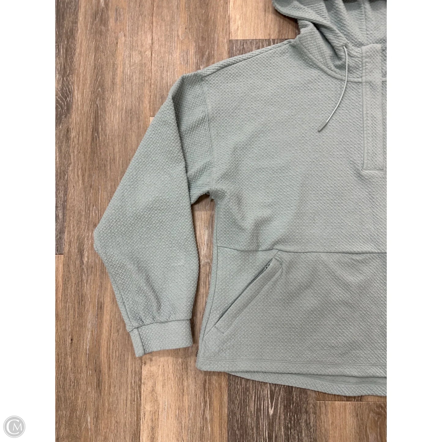 Athletic Sweatshirt Hoodie By 7 Diamonds In Teal, Size: Xl