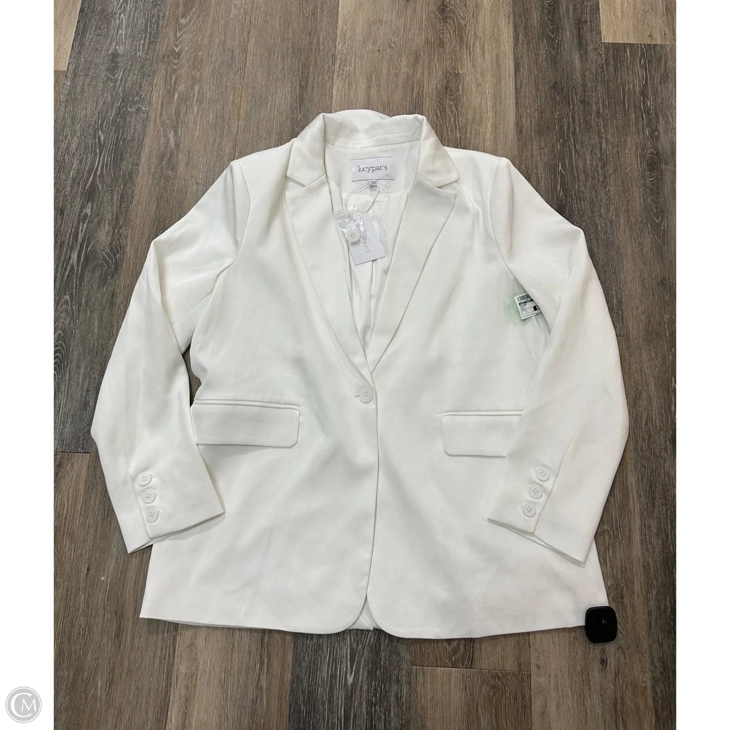 Blazer By Lucy Paris In White, Size: L