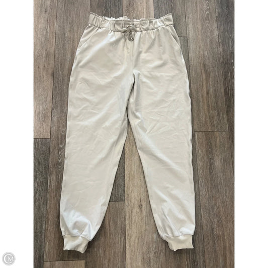 Athletic Pants By Lululemon In Cream, Size: 10