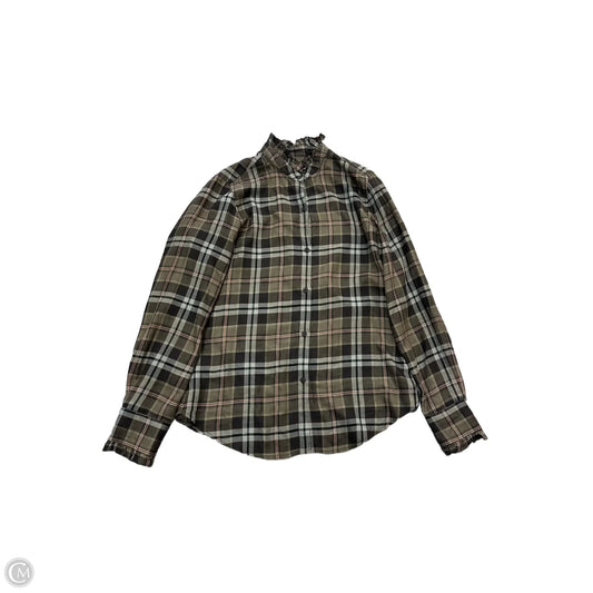 Blouse Long Sleeve By Nili Lotan In Green, Size: S