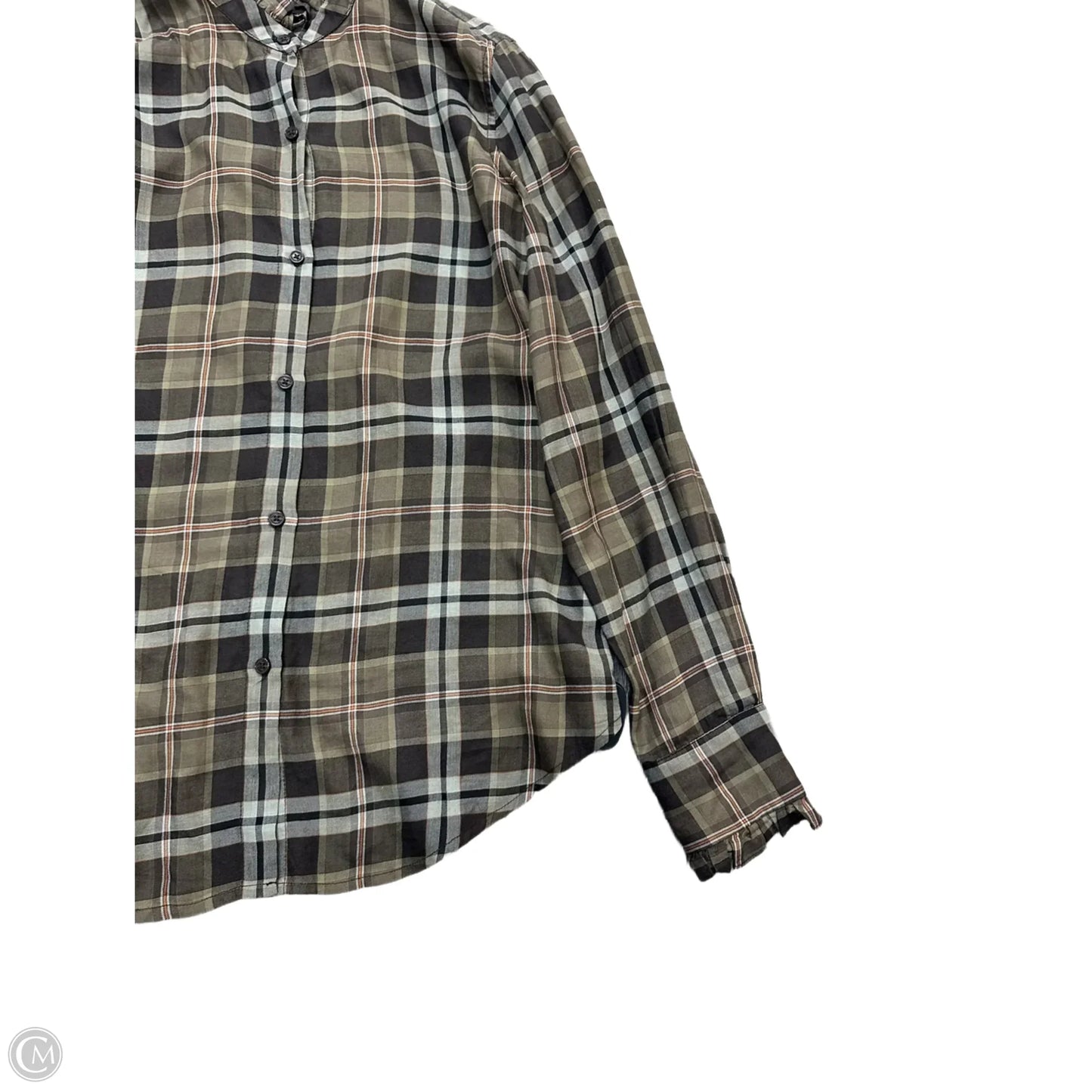 Blouse Long Sleeve By Nili Lotan In Green, Size: S