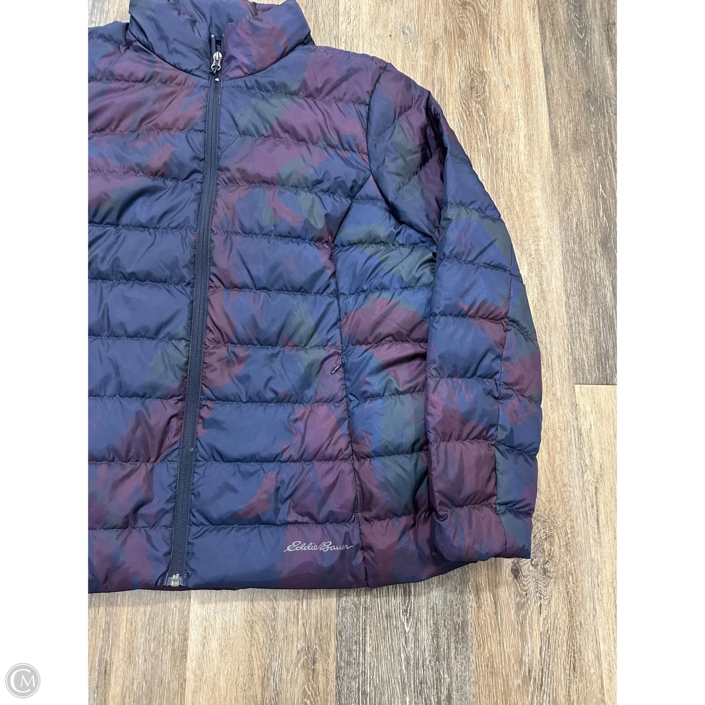 Coat Puffer & Quilted By Eddie Bauer In Purple, Size: Xl