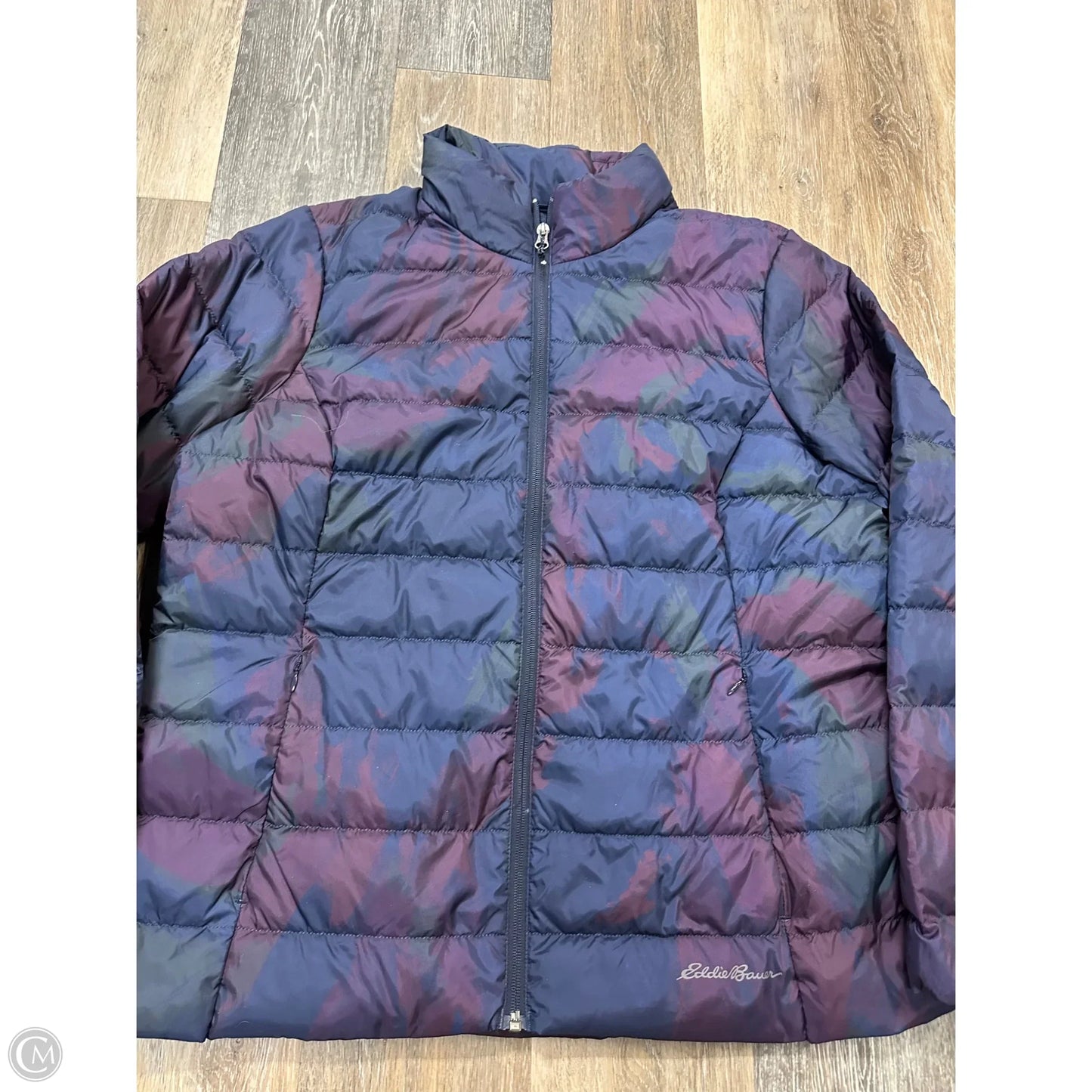 Coat Puffer & Quilted By Eddie Bauer In Purple, Size: Xl