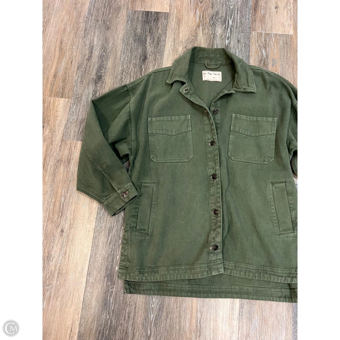Jacket Denim By We The Free In Green Denim, Size: Xs