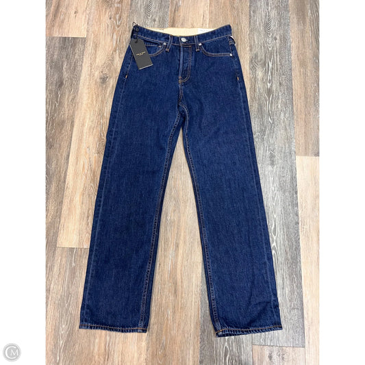 Jeans Straight By Rag & Bones Jeans In Blue Denim, Size: 2/26
