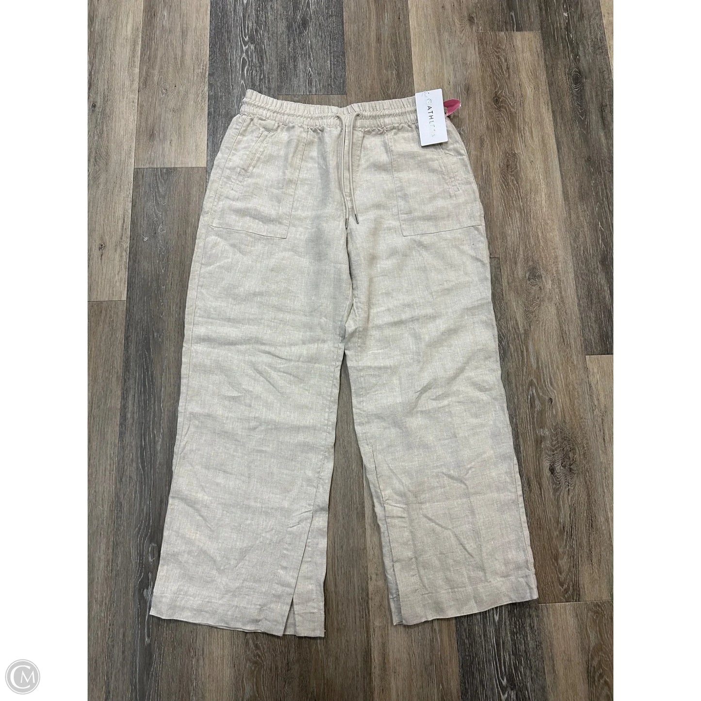 Pants Linen By Athleta In Cream, Size: L