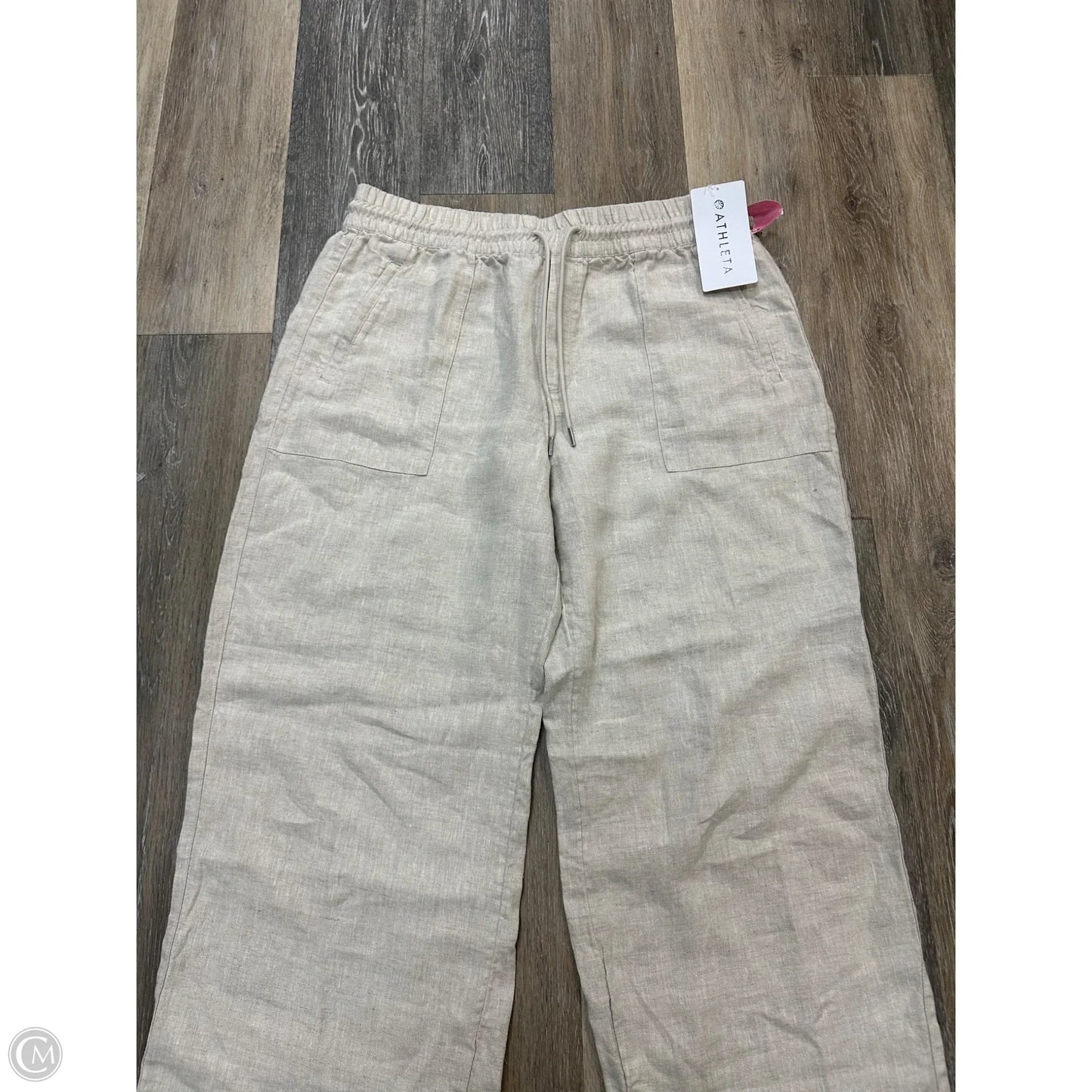 Pants Linen By Athleta In Cream, Size: L