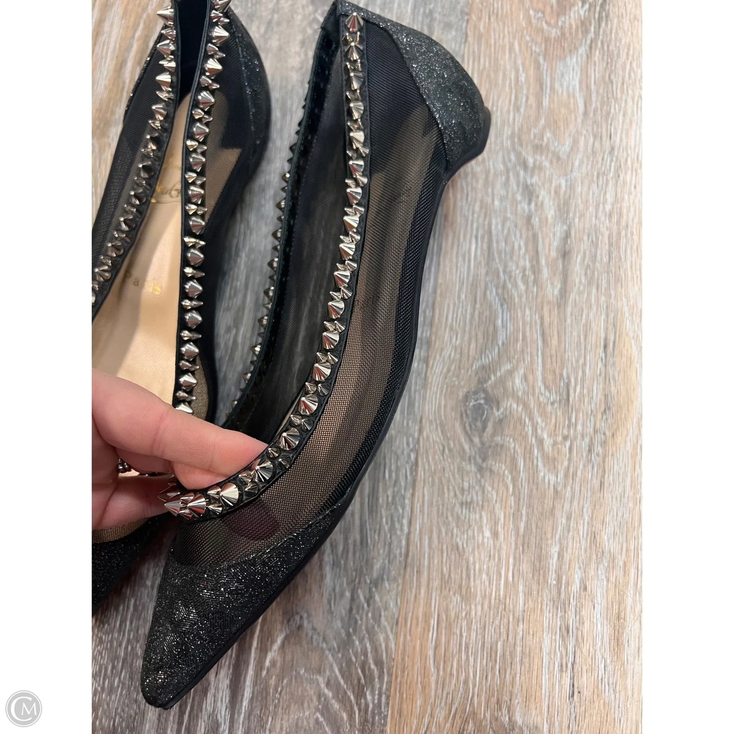 Shoes Luxury Designer By Christian Louboutin In Black, Size: 9/39