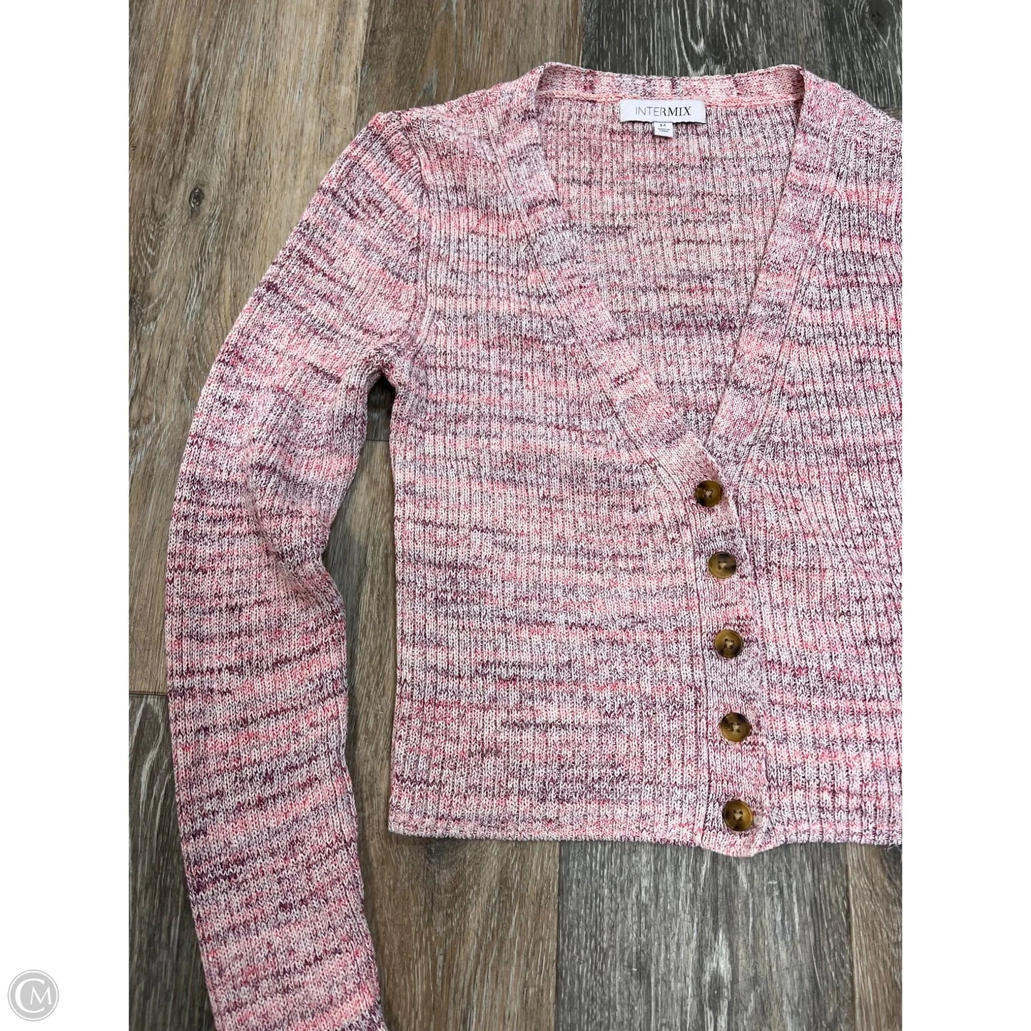 Sweater Cardigan By Intermix In Pink, Size: M