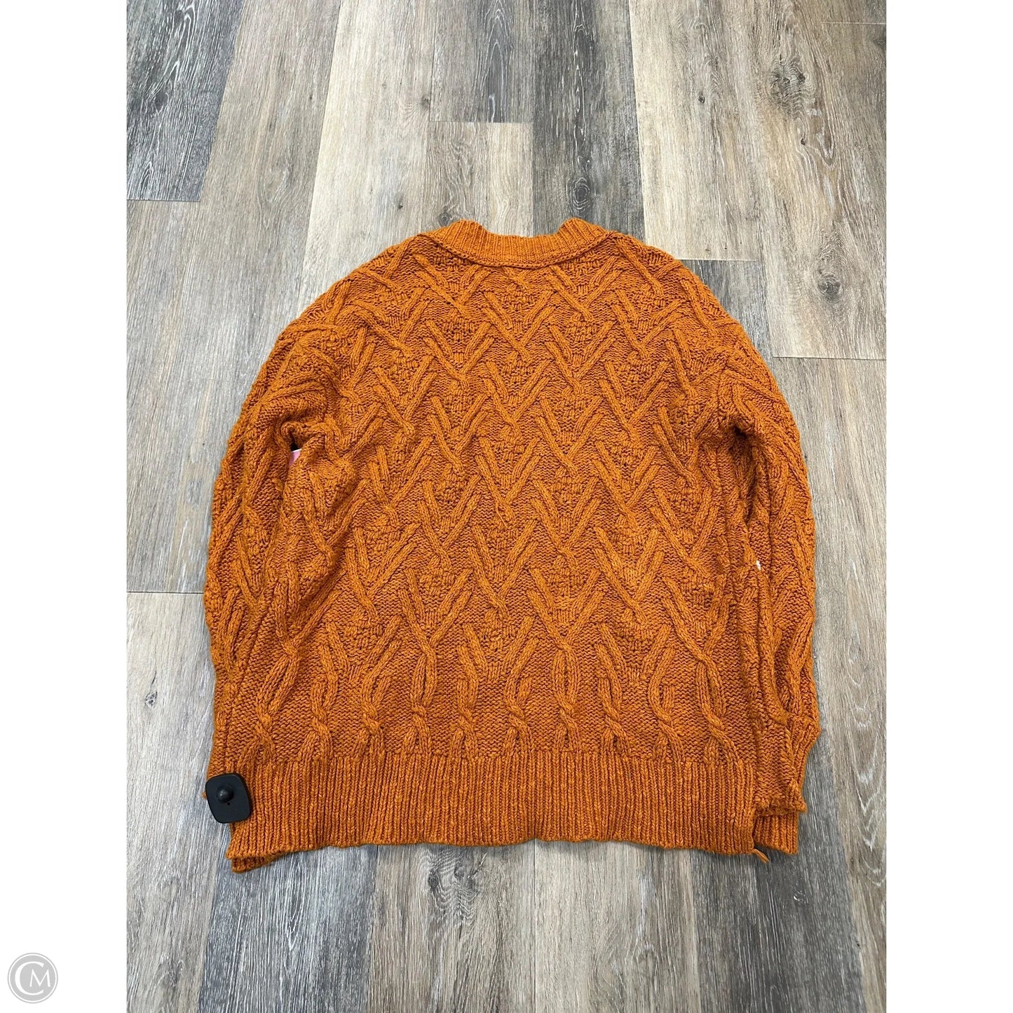 Sweater Cardigan By Free People In Orange, Size: Xs