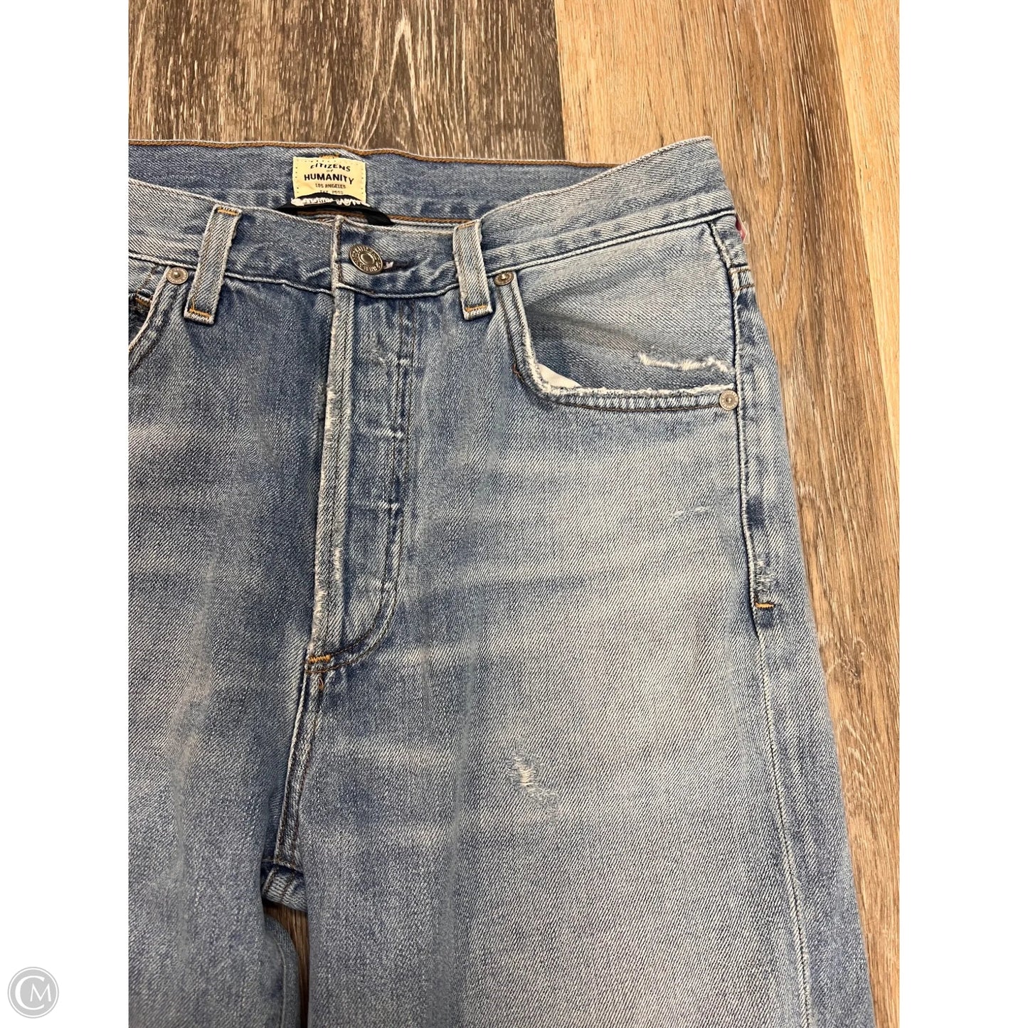 Jeans Straight By Citizens Of Humanity In Blue Denim, Size: 2