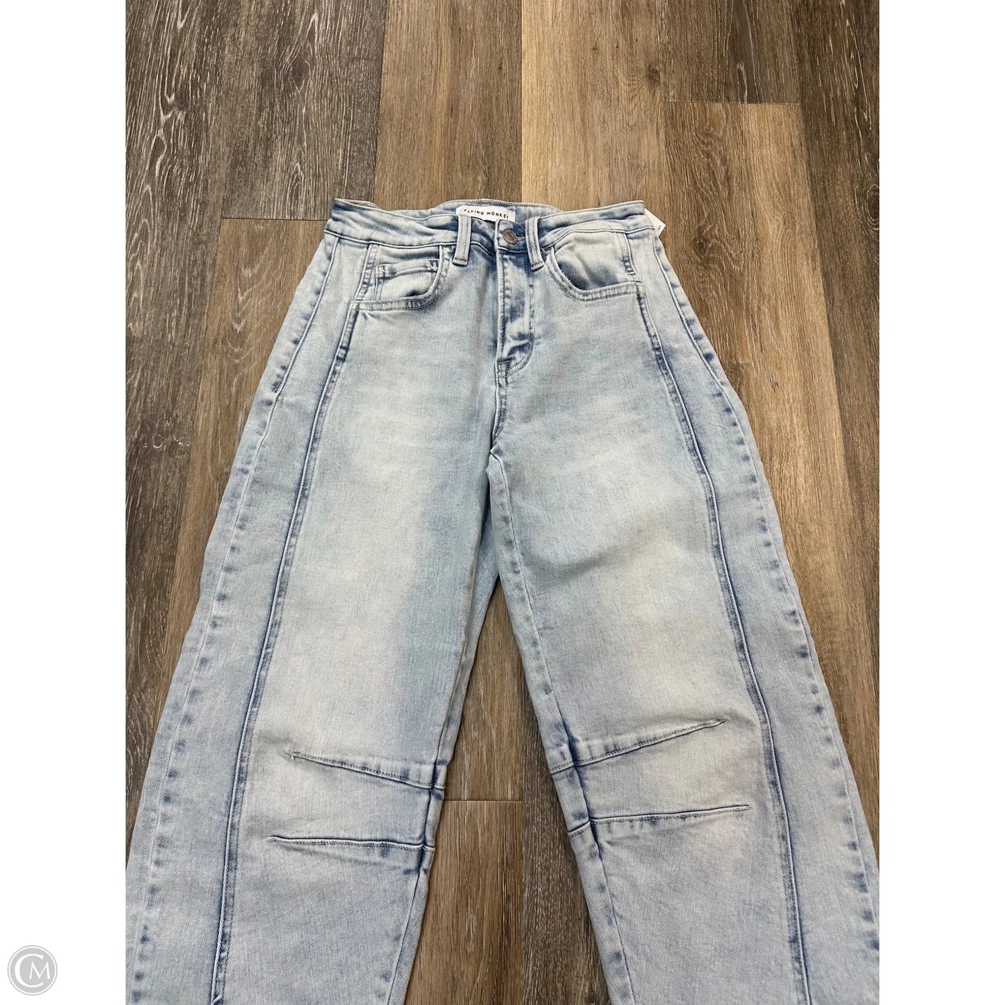 Jeans Wide Leg By Flying Monkey In Blue Denim, Size: 0