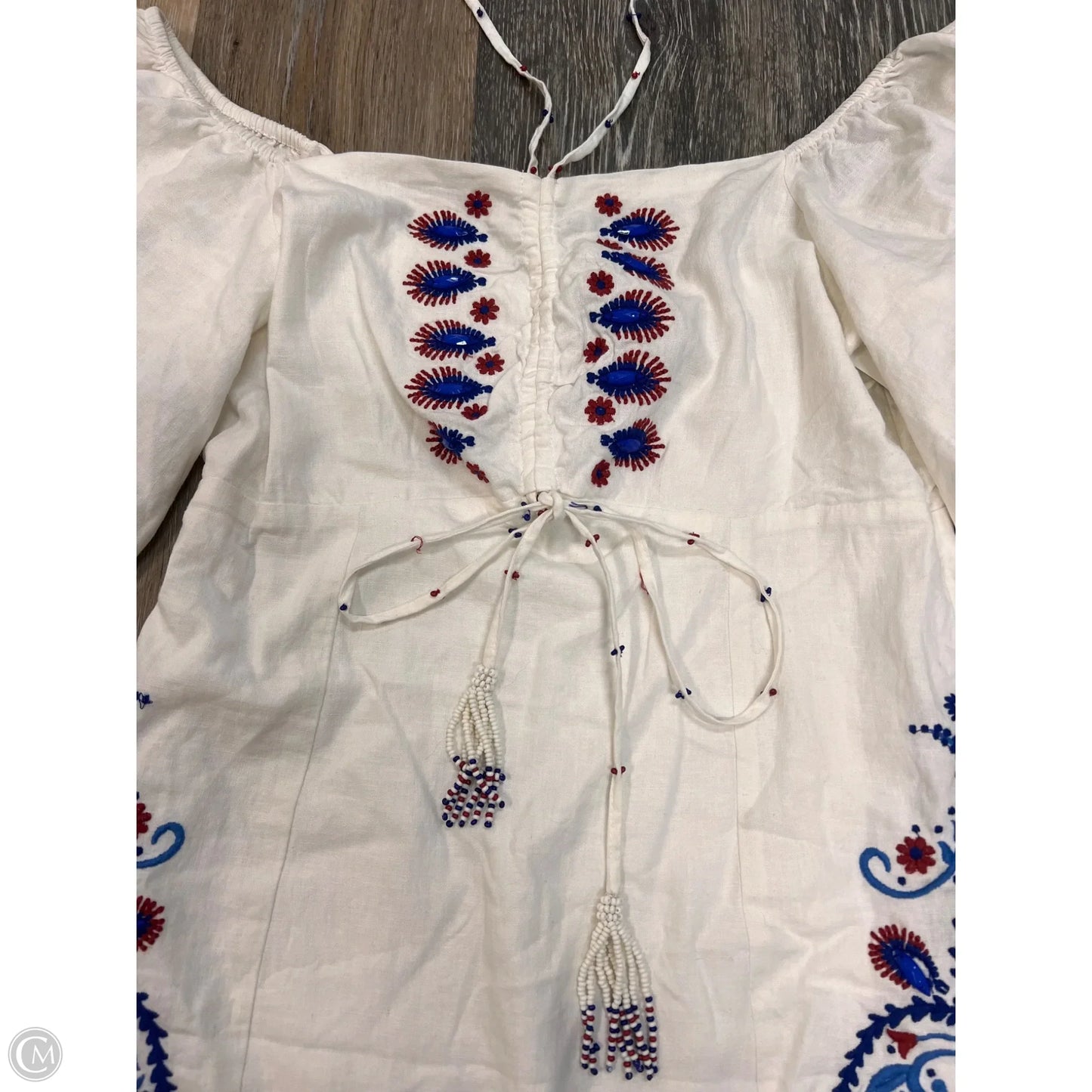 Dress Designer By Farm Rio In White, Size: S