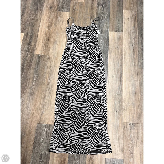 Dress Party Long By Princess Polly In Zebra Print, Size: 8