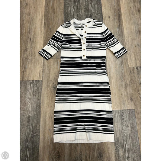 Dress Casual Midi By Madewell In Striped Pattern, Size: Xs
