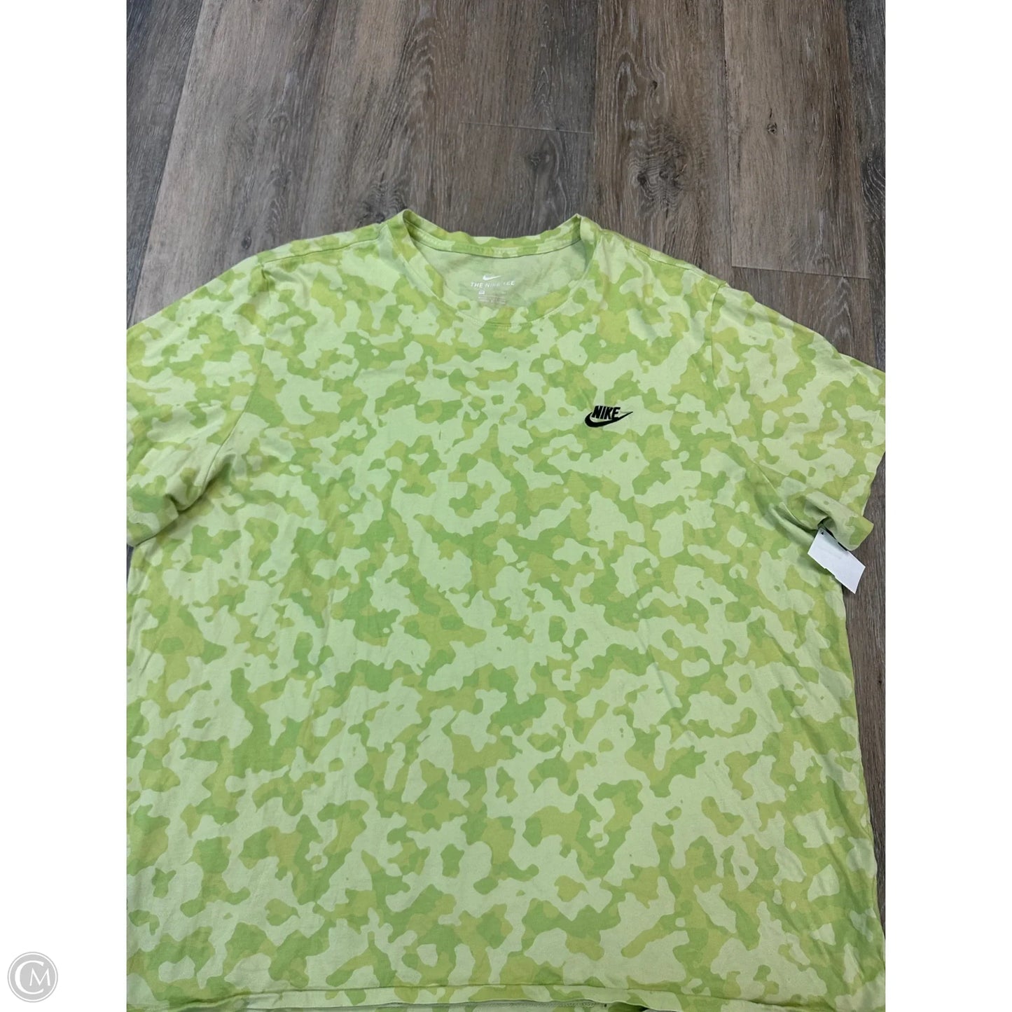 Athletic Top Short Sleeve By Nike Apparel In Green, Size: 3x