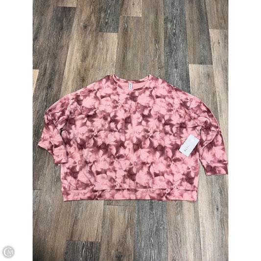 Athletic Sweatshirt Crewneck By Athleta In Pink, Size: 2x
