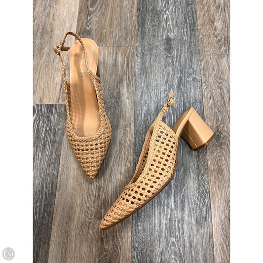 Shoes Heels Block By Nine West In Tan, Size: 10
