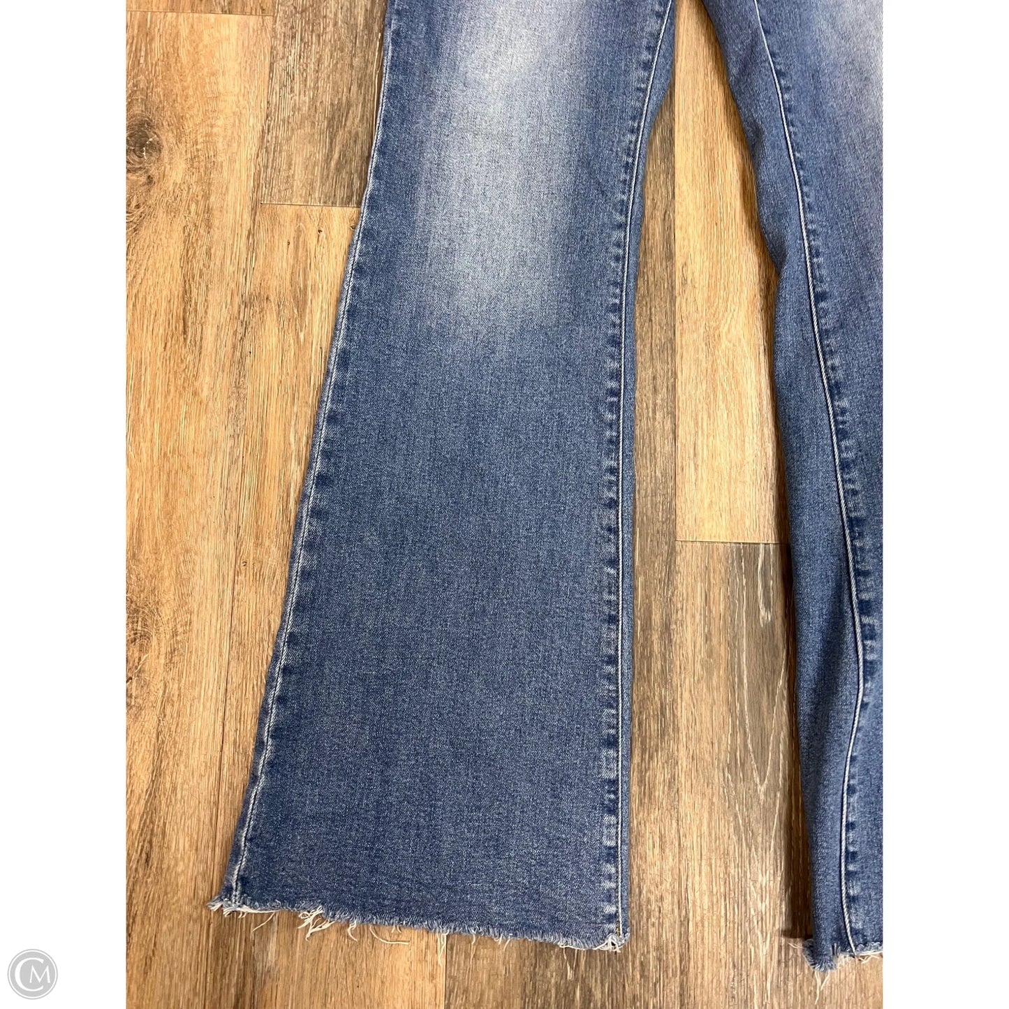 Jeans Flared By Kut In Blue Denim, Size: 12