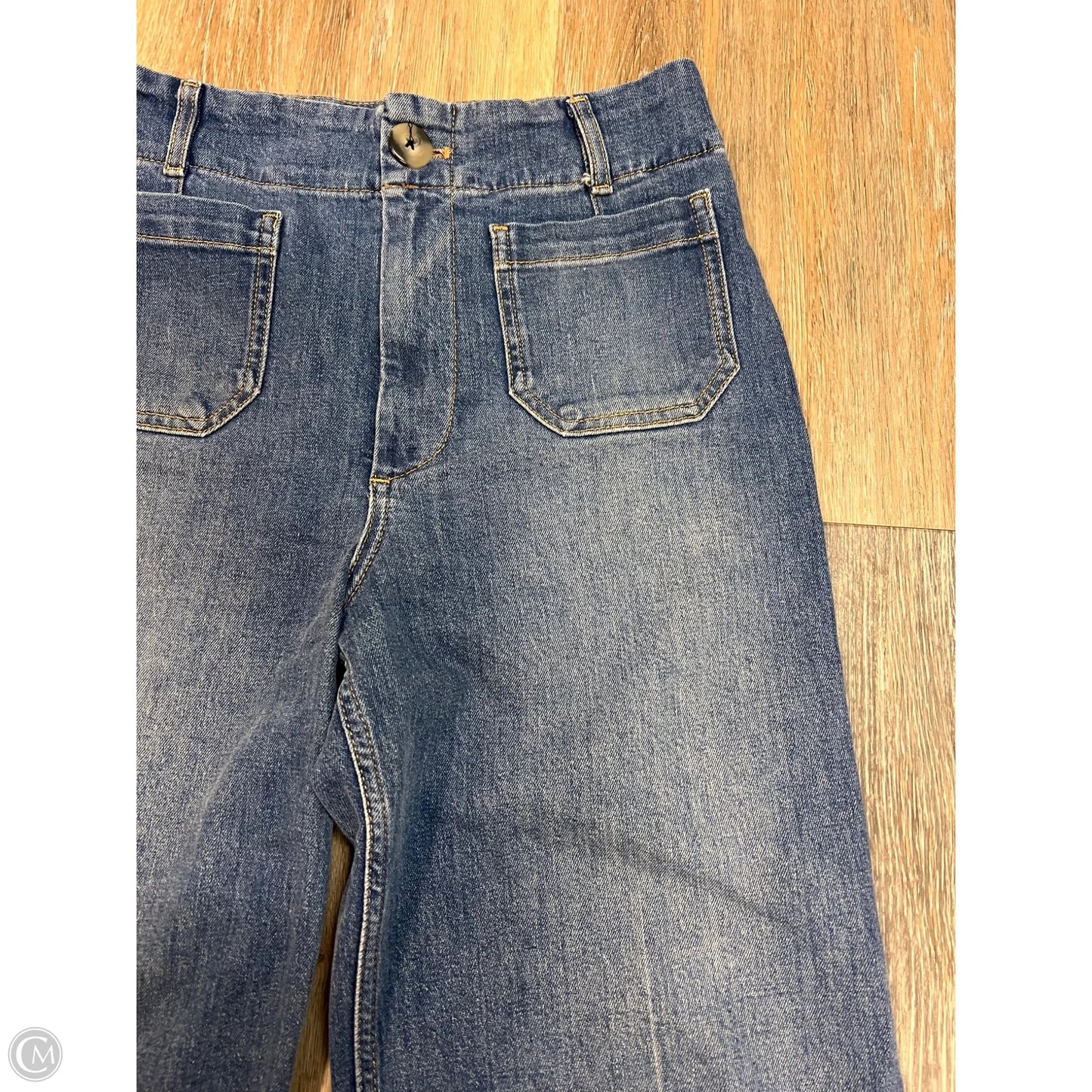 Jeans Wide Leg By Pilcro In Blue Denim, Size: 4/27