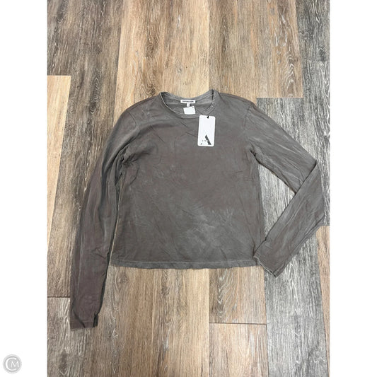 Top Long Sleeve By Cotton Citizen In Grey, Size: S