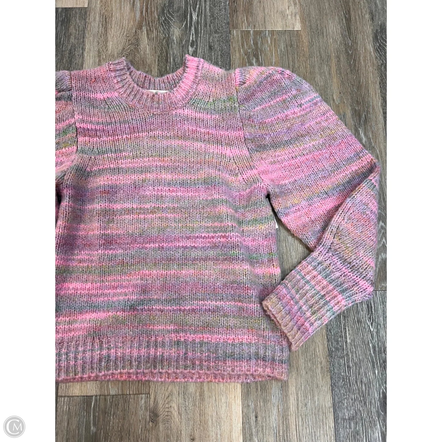Sweater Designer By Love Shack Fancy In Pink & Purple, Size: S