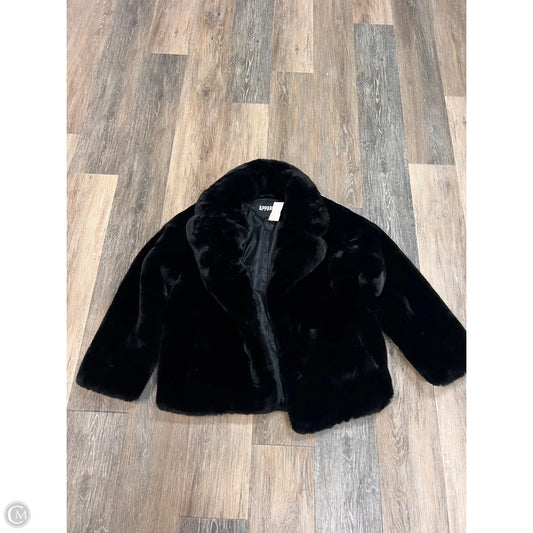 Coat Faux Fur & Sherpa By Apparis In Black, Size: Xs