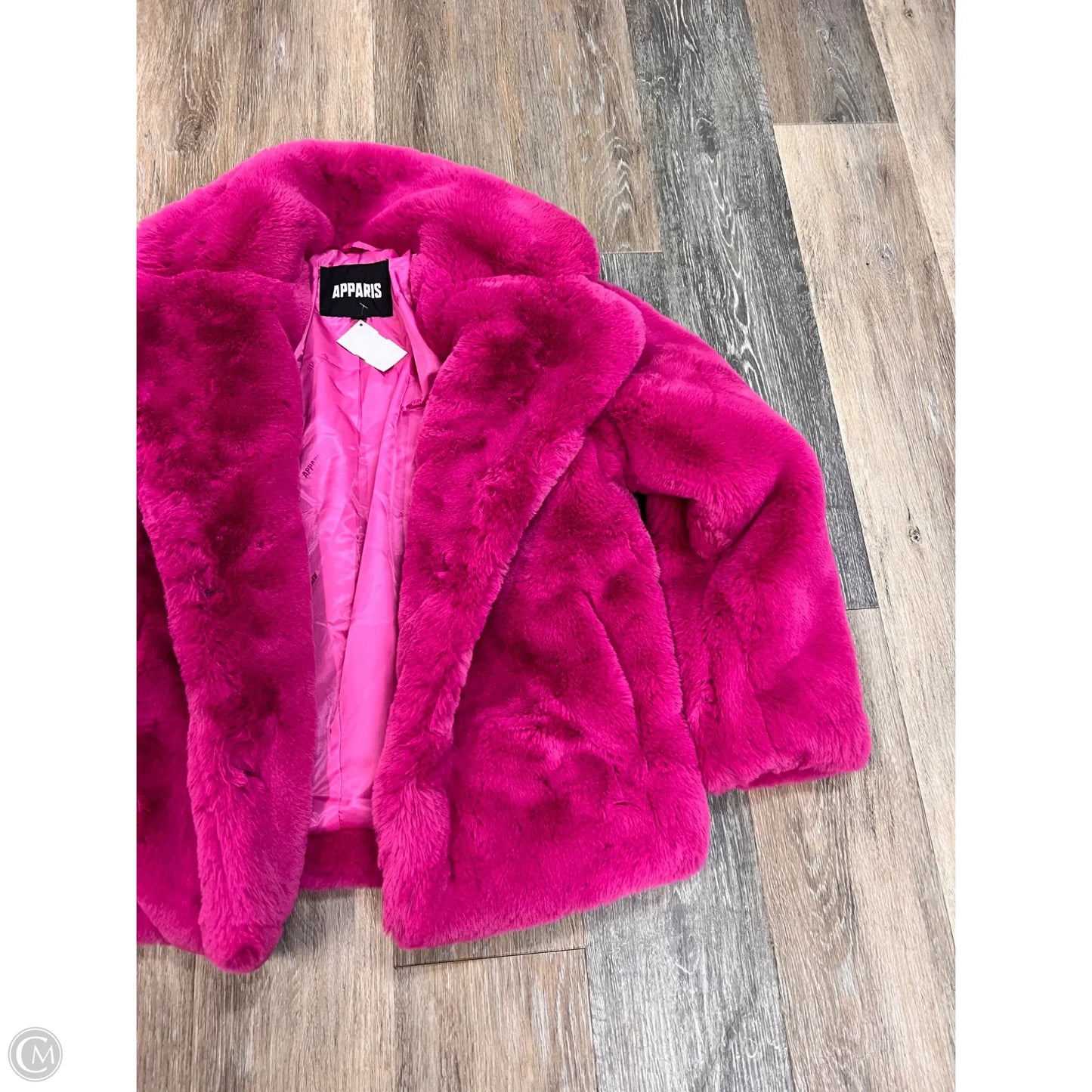 Coat Faux Fur & Sherpa By APPARIS In Pink, Size: Xs