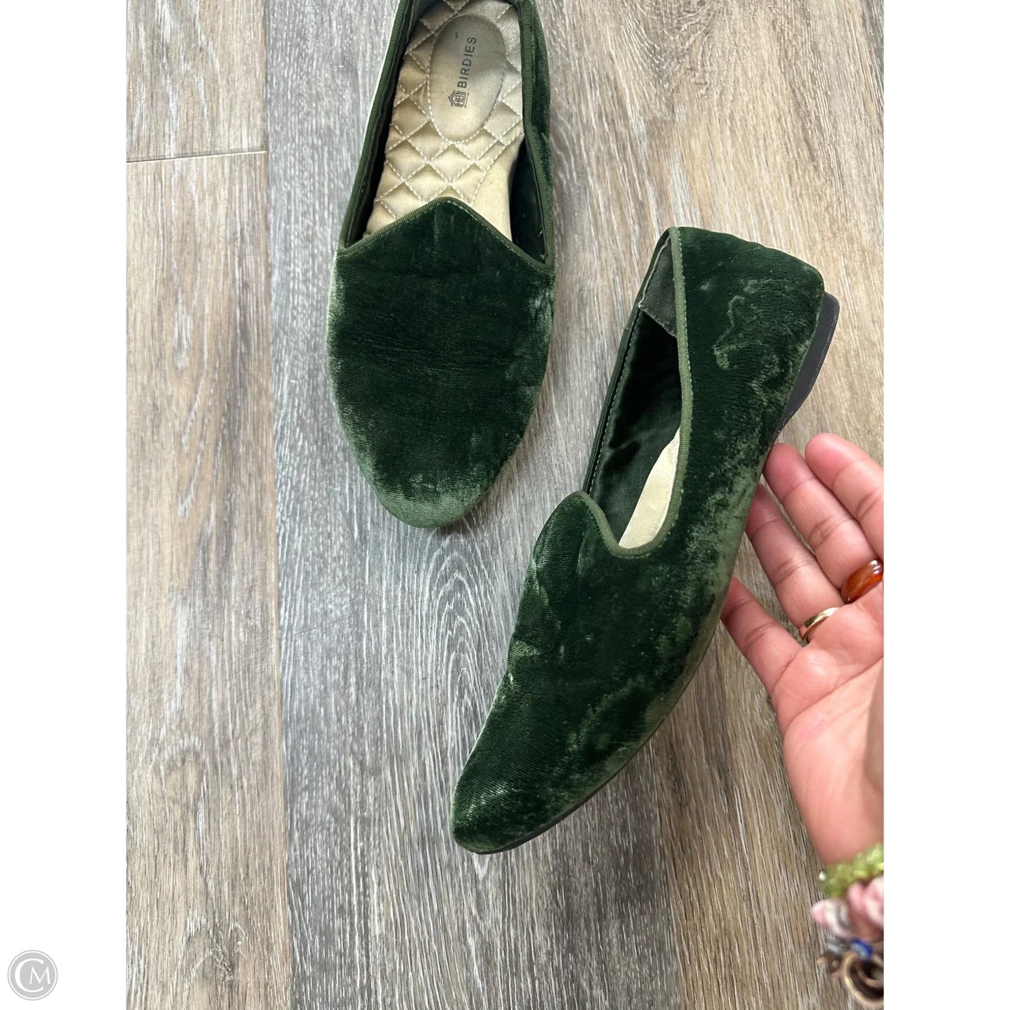 Shoes Flats By Birdies In Green, Size: 7.5