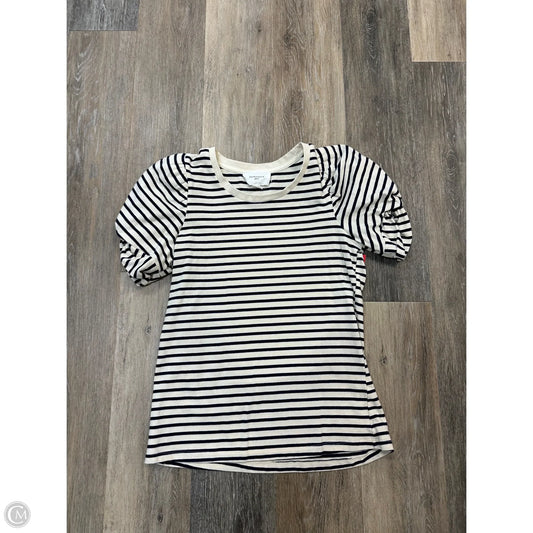 Top Short Sleeve By Pomander Place In Striped Pattern, Size: S
