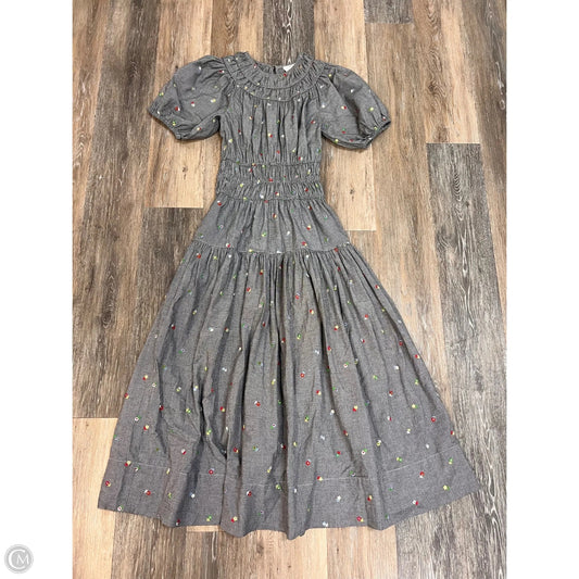 Dress Party Long By The Great. In Grey, Size: 0