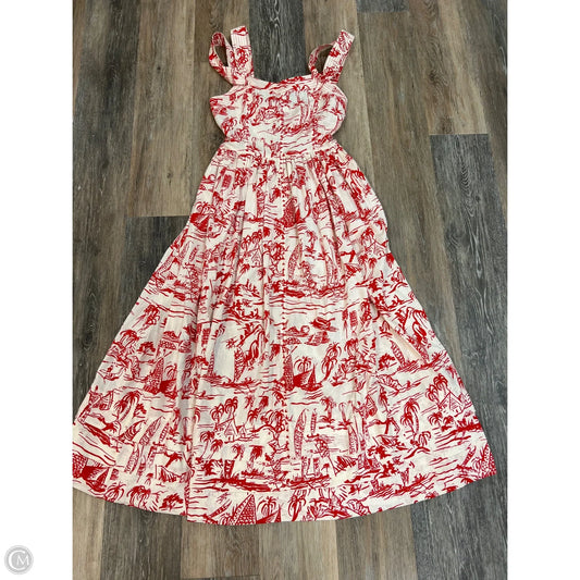 Dress Party Long By The Great. In Red, Size: 0