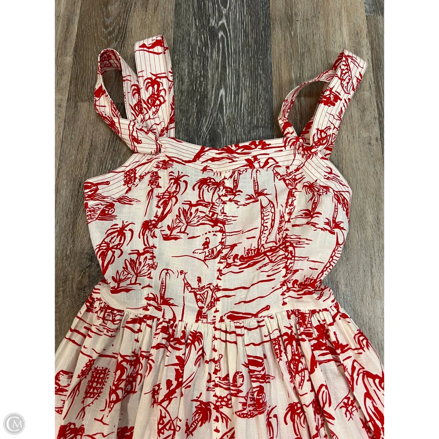 Dress Party Long By The Great. In Red, Size: 0