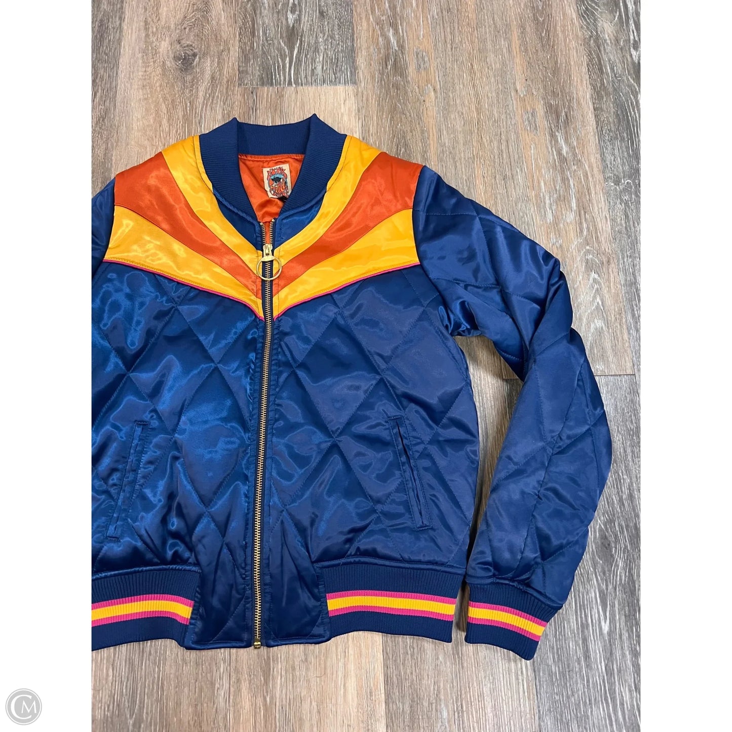 Jacket Other By Classic Rock Couture In Blue & Gold, Size: S