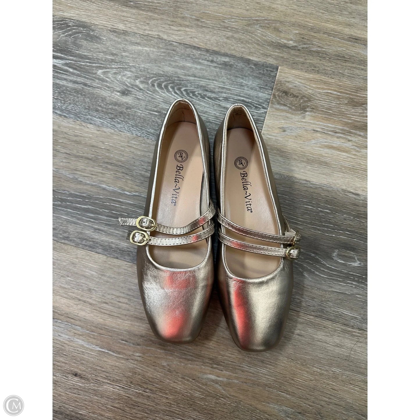 Shoes Flats By Bella Vita In Silver, Size: 6.5