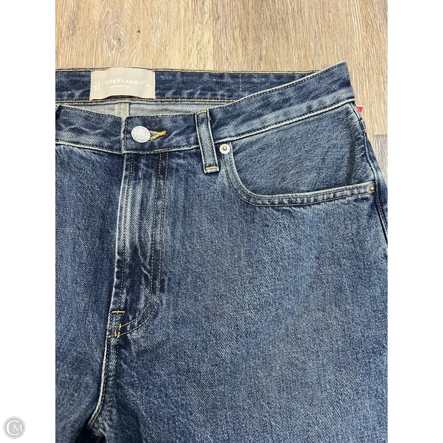 Jeans Wide Leg By Everlane In Blue Denim, Size: 10/30