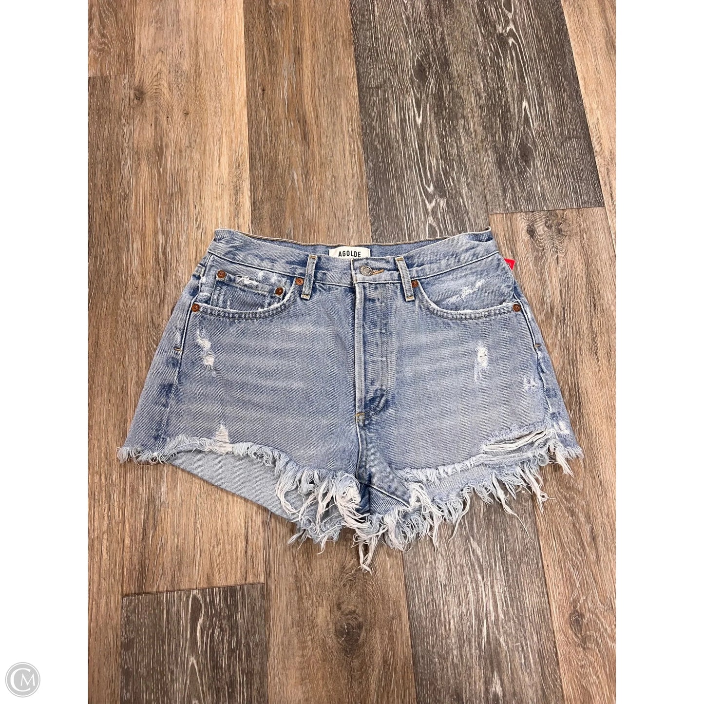 Shorts By Agolde In Blue Denim, Size: 2/26