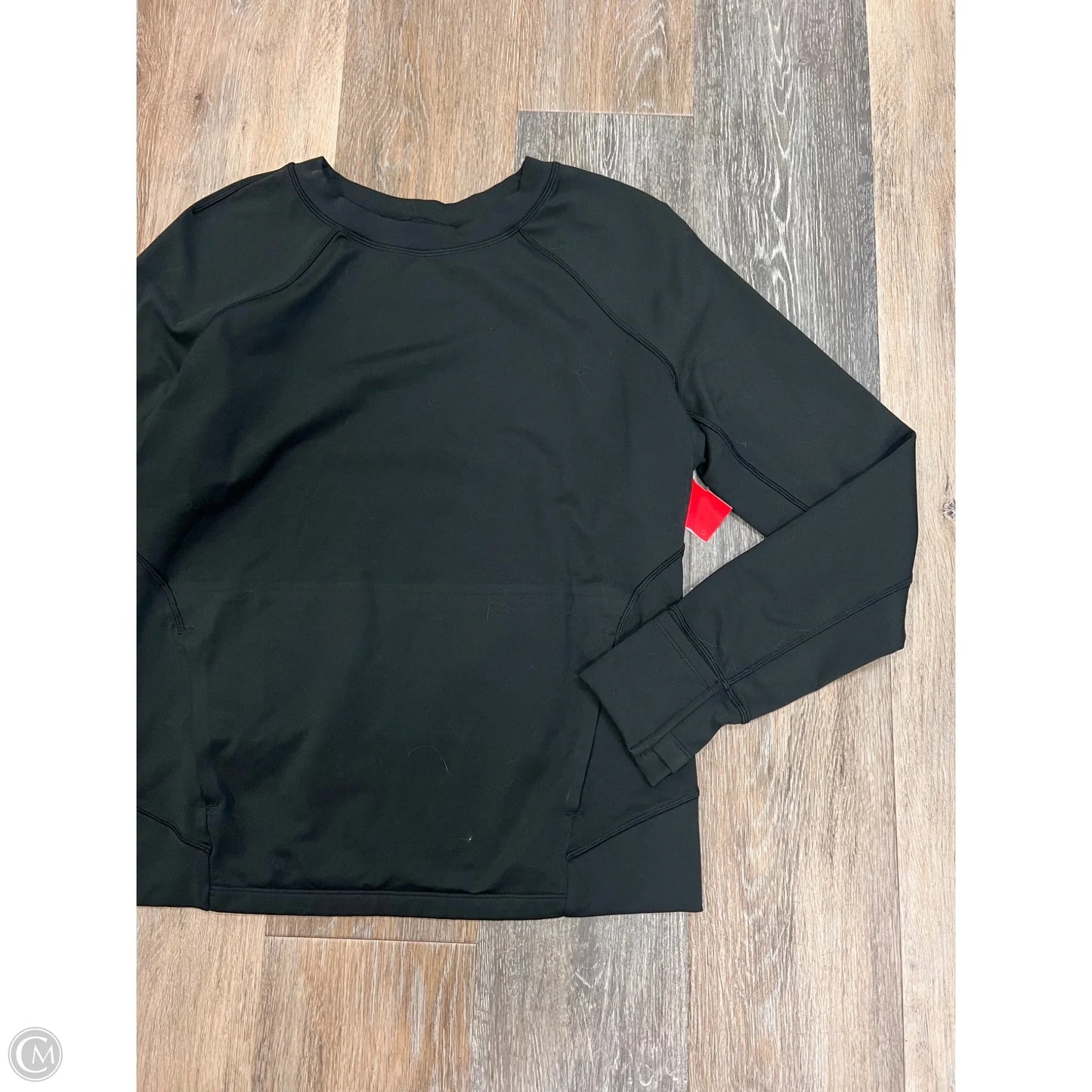 Athletic Top Long Sleeve Crewneck By Lululemon In Black, Size: 6