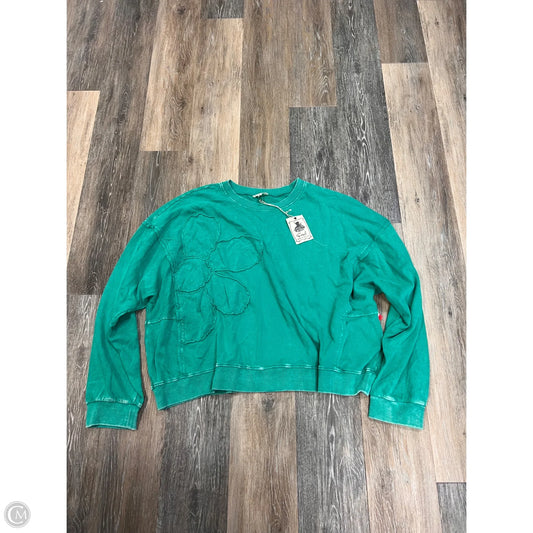 Top Long Sleeve By Easel In Green, Size: L