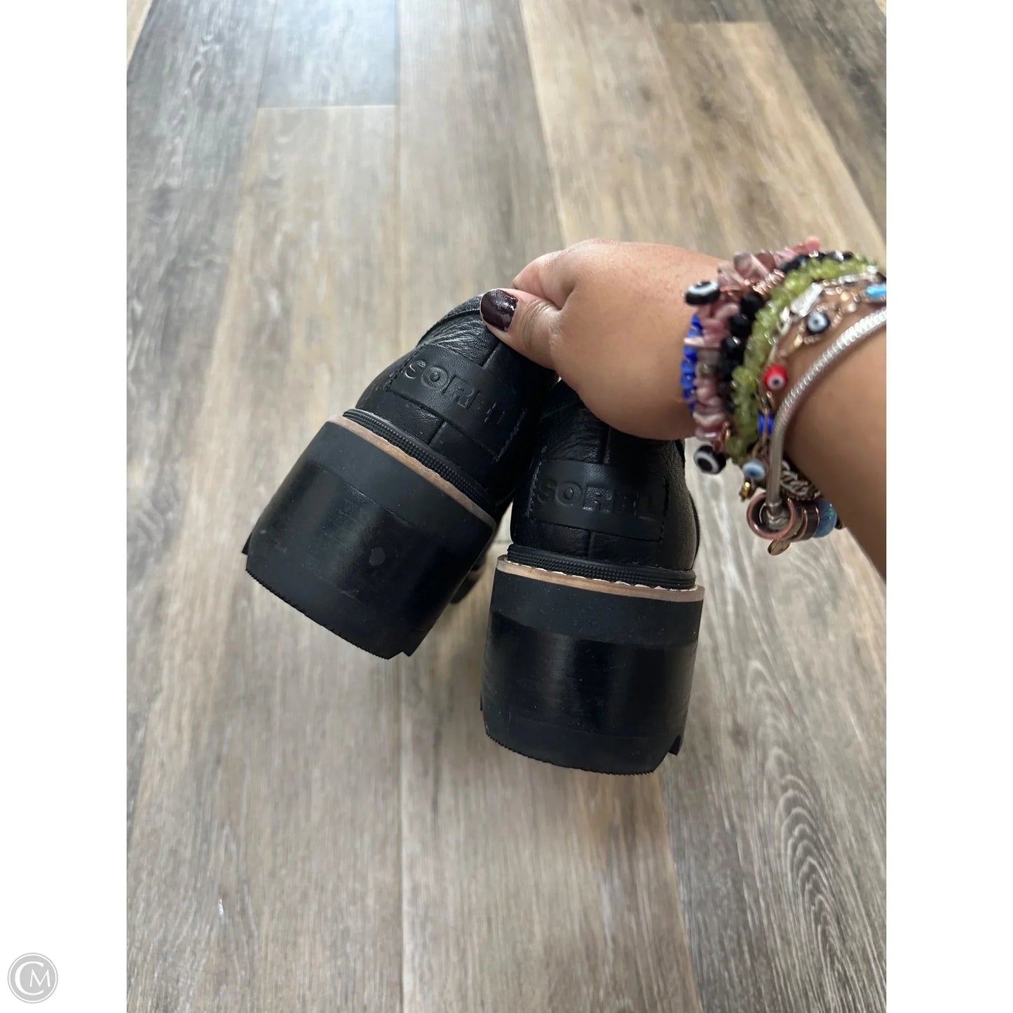 Shoes Heels Block By Sorel In Black, Size: 9