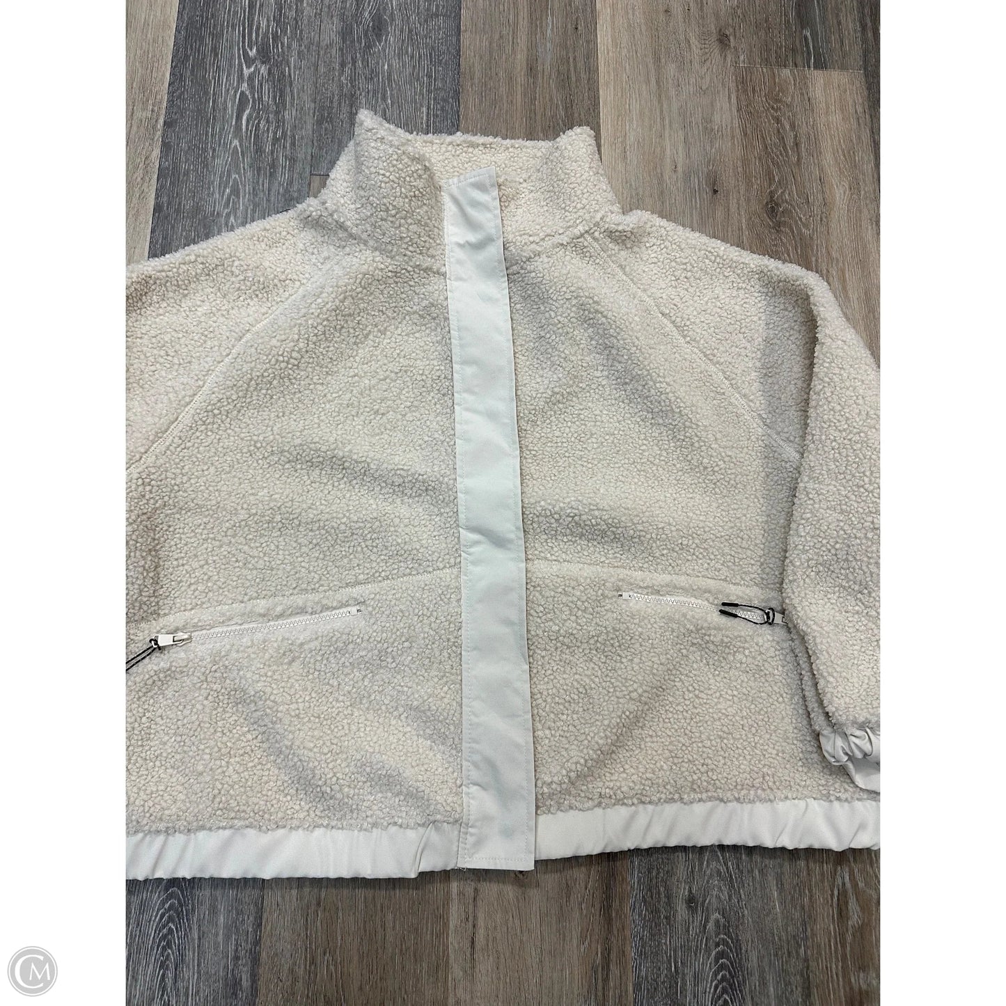 Jacket Fleece By Aspen In Cream, Size: 1x