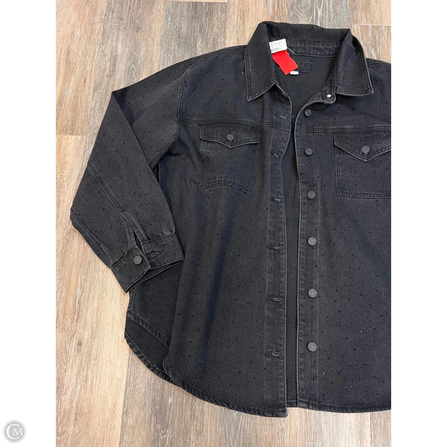 Jacket Denim By Maurices In Black Denim, Size: Xxl