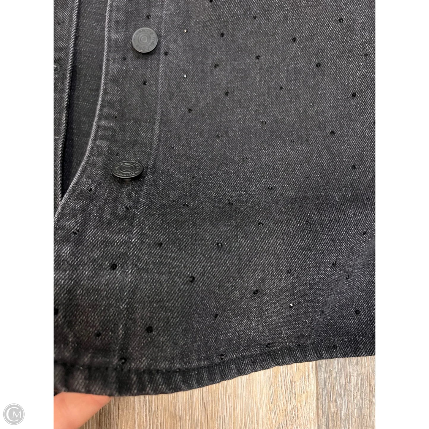 Jacket Denim By Maurices In Black Denim, Size: Xxl