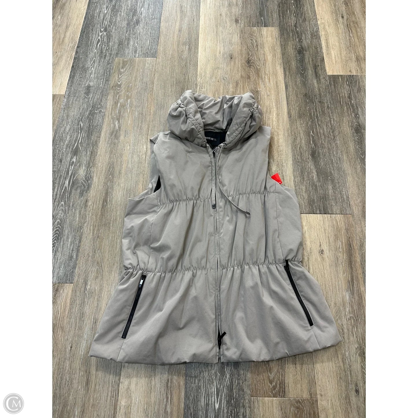 Vest Designer By Lafayette 148 In Grey, Size: L