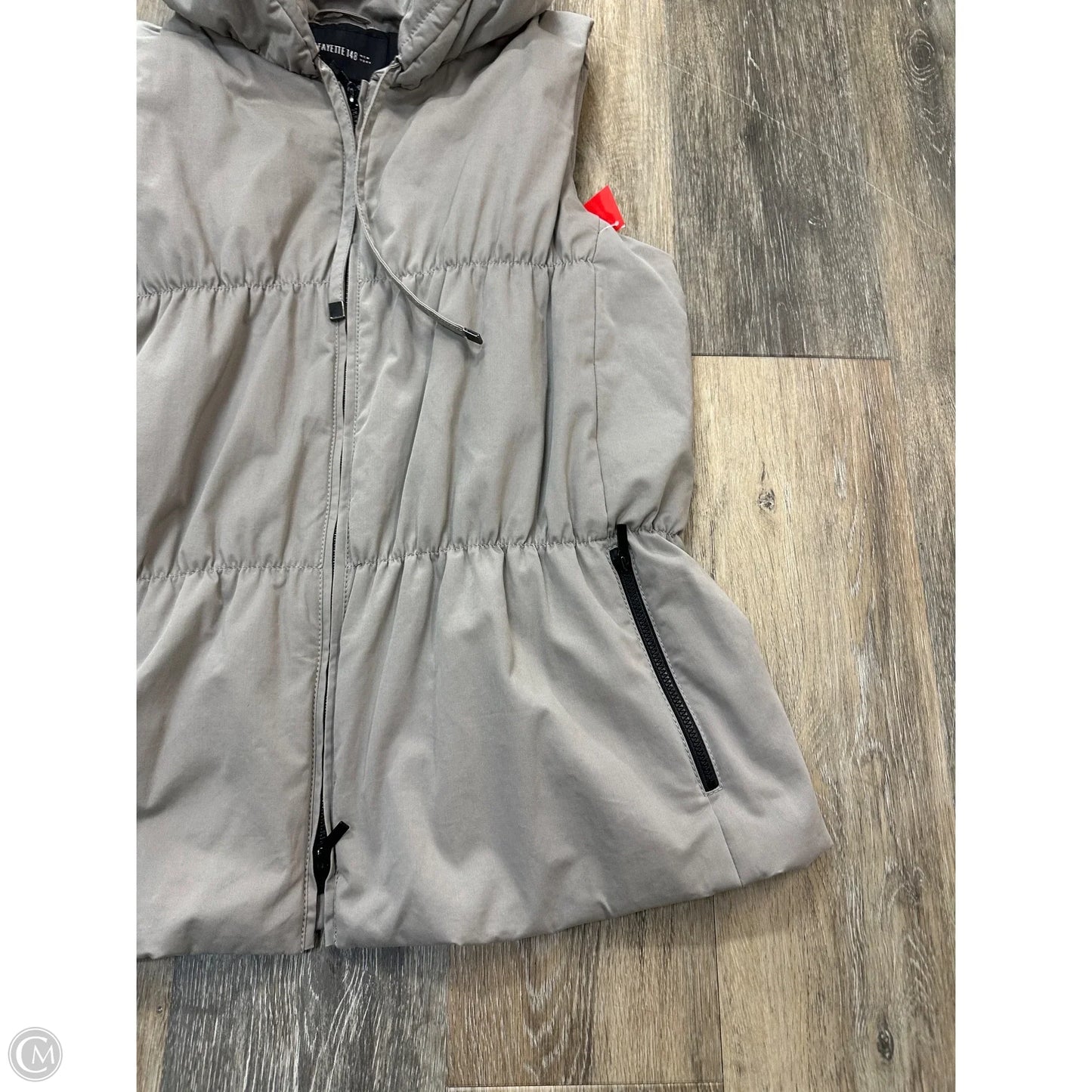 Vest Designer By Lafayette 148 In Grey, Size: L