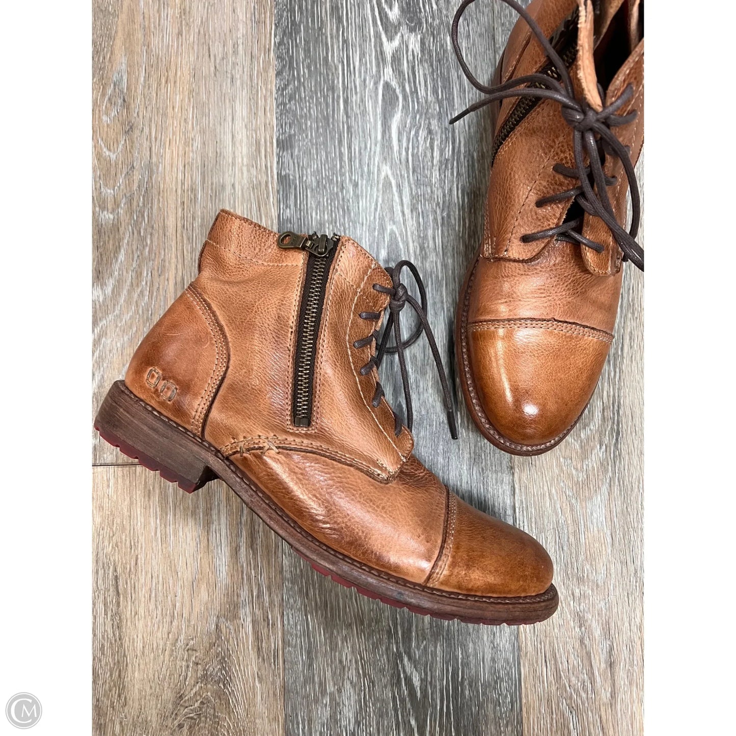 Boots Ankle Flats By Bed Stu In Brown, Size: 9