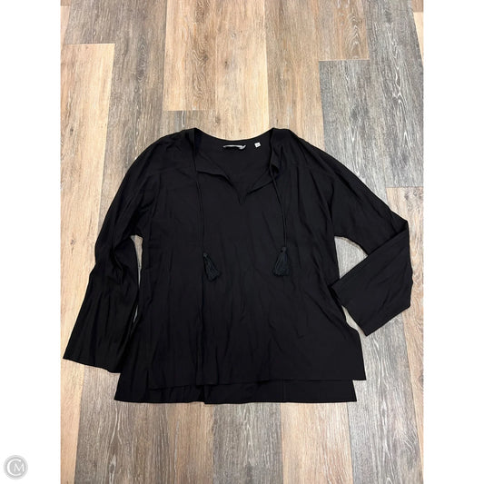 Blouse Long Sleeve By Vince In Black, Size: M