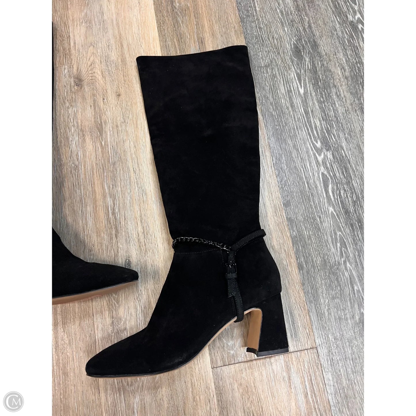 Boots Knee Heels By Sanctuary In Black, Size: 9