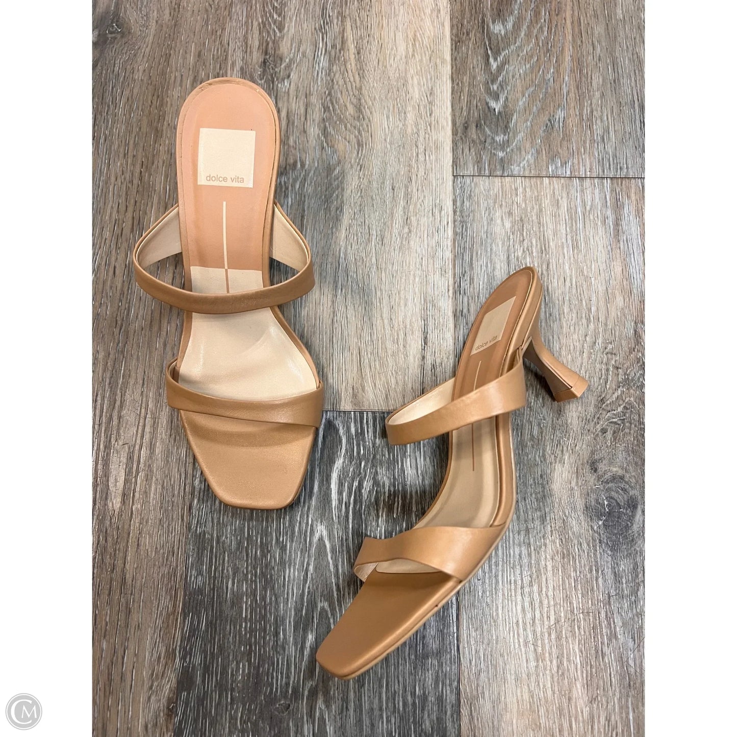 Sandals Heels Block By Dolce Vita In Tan, Size: 6